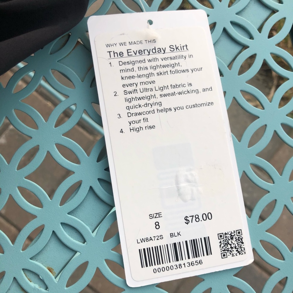 Lululemon The Everyday Skirt - Black - Picture 2 of 5